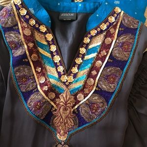 Tunic with pant and scarf